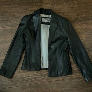 Vintage Black leather jacket